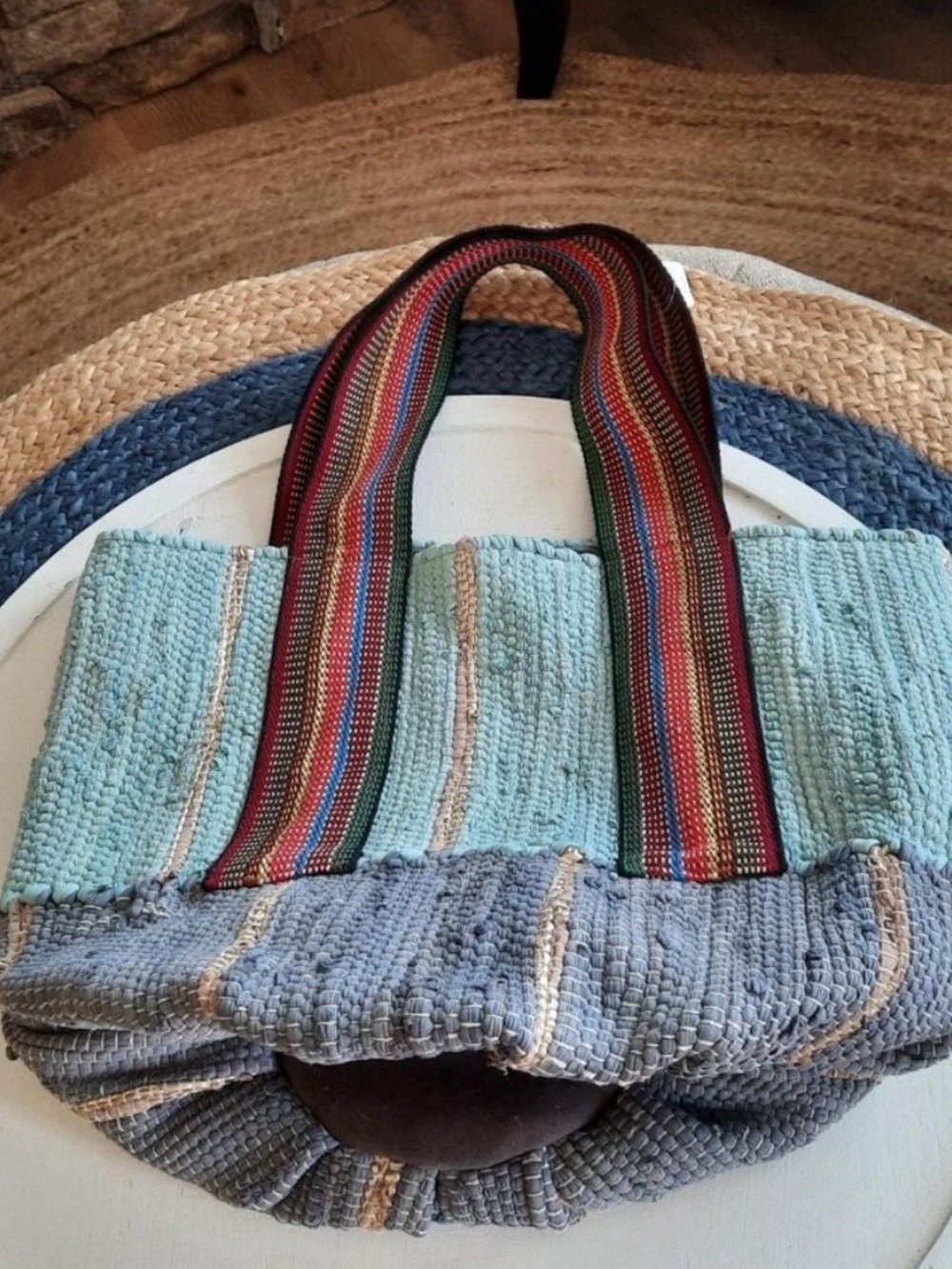 Free People driftwood rug beach tote!